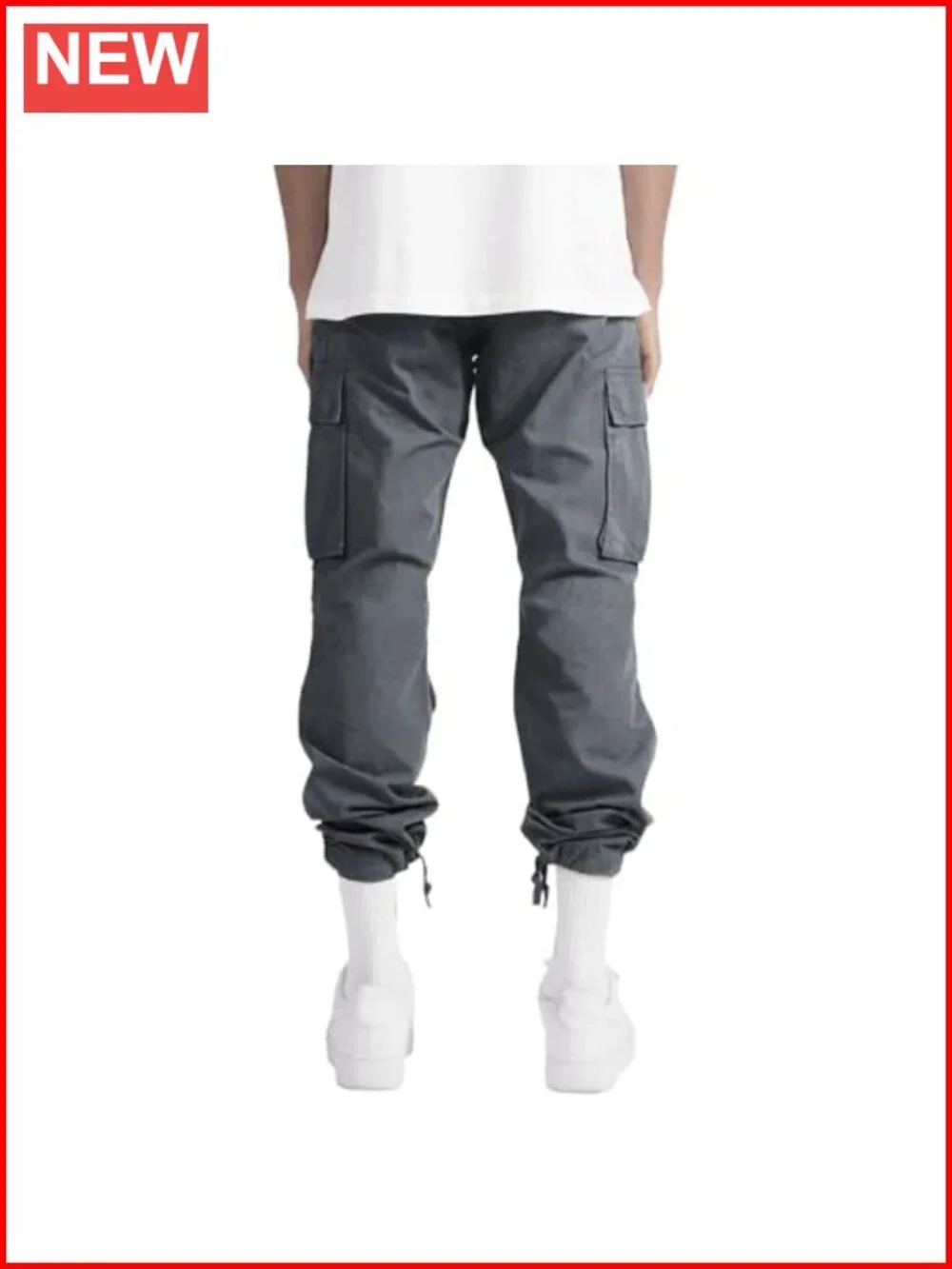 Mens Cargo Pants Casual Joggers Hiking Sweatpants with Pockets